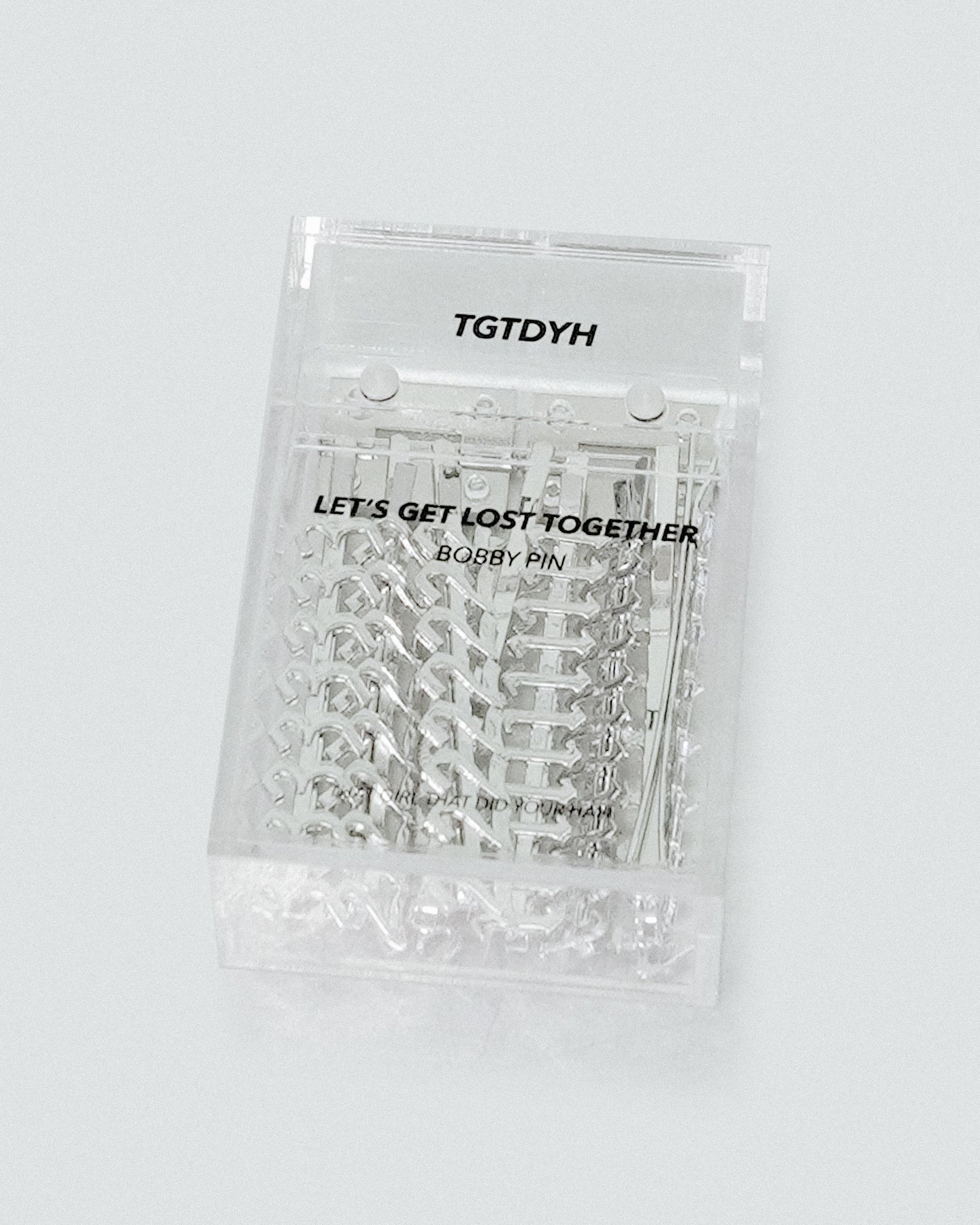 Lucky # Silver Bobby Pin Set